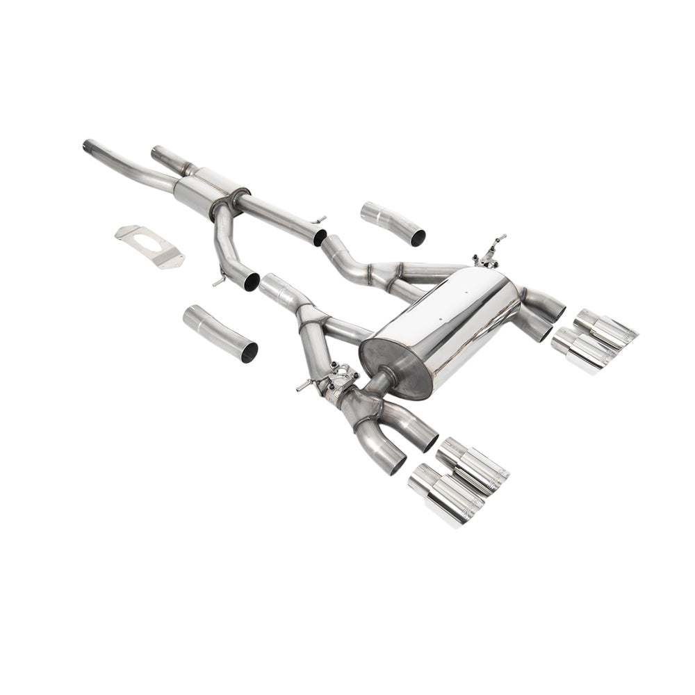 Milltek BMW 4 Series F82/83 M4 Coupe/ConvertibleÂ‚ M4 Competition (OPF/GPF equipped models only) 2019-2020 Cat-back Exhaust  - Road System Polished Tips