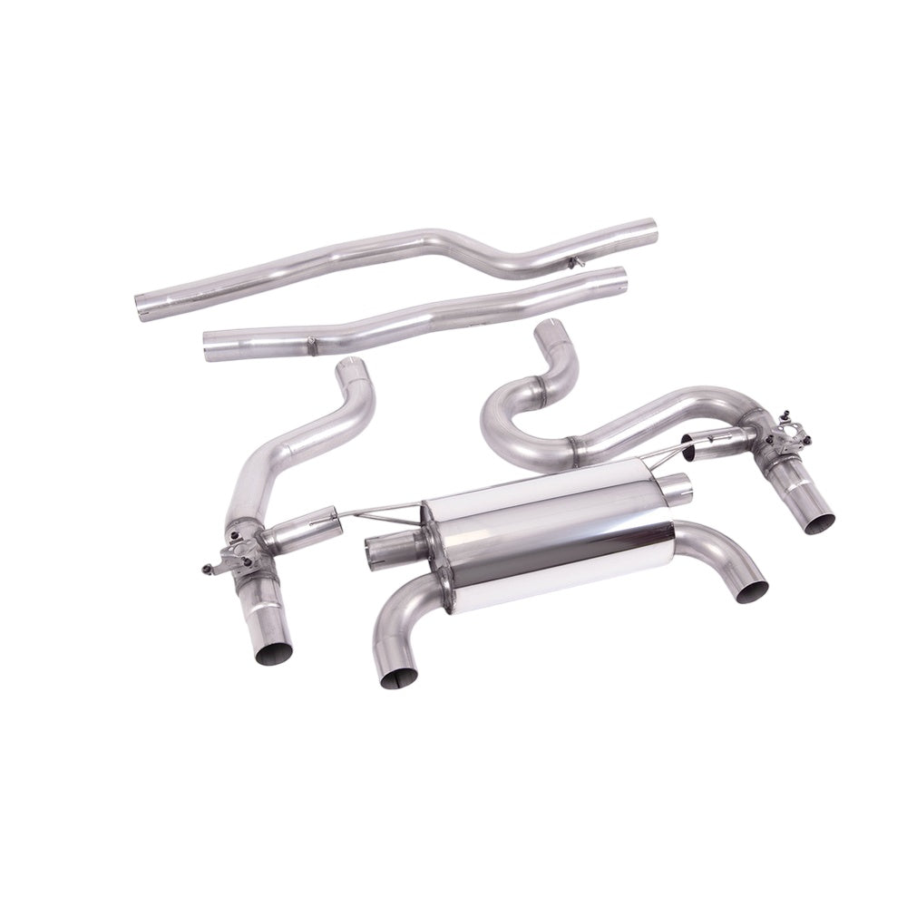 Milltek BMW 2 Series M2 Competition Coupe (F87) 2018-2023 Cat-back Exhaust  - Non Res Equal Length Black Tips