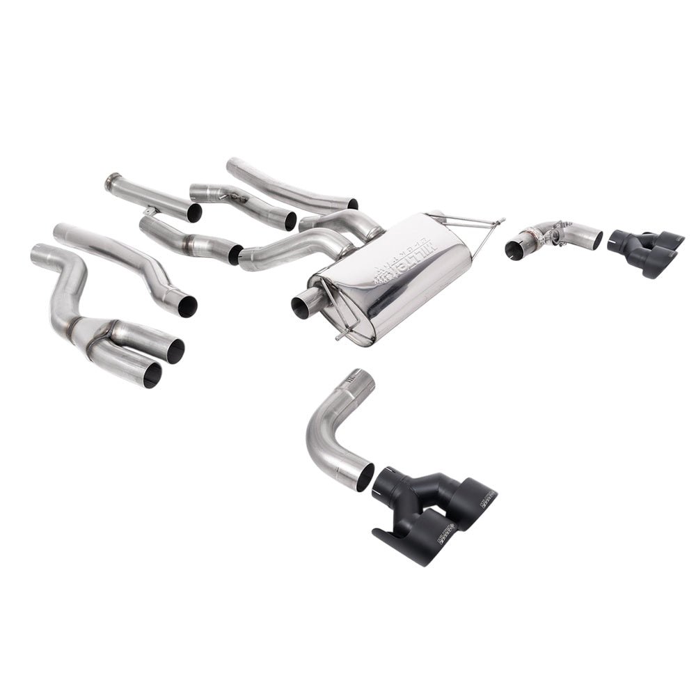 Milltek BMW 2 Series M240i Coupe (G42 XDrive OPF/GPF Models Only) 2022-2023 Cat-back Exhaust - Black Tips