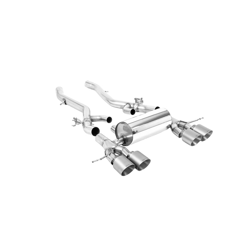 Milltek BMW M2 Coupe (G87 S58 OPF/GPF Models) - Axel Back Exhaust  - Brushed Titanium Tips