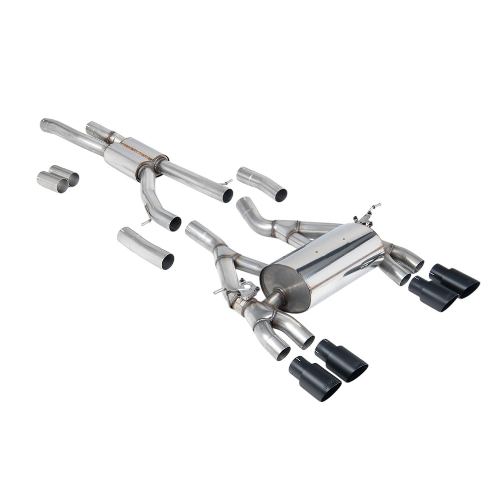 Milltek BMW 4 Series F82/83 M4 Coupe/Convertible (Non-OPF equipped models only) 2014-2018 Cat-back Exhaust  - Black Tips