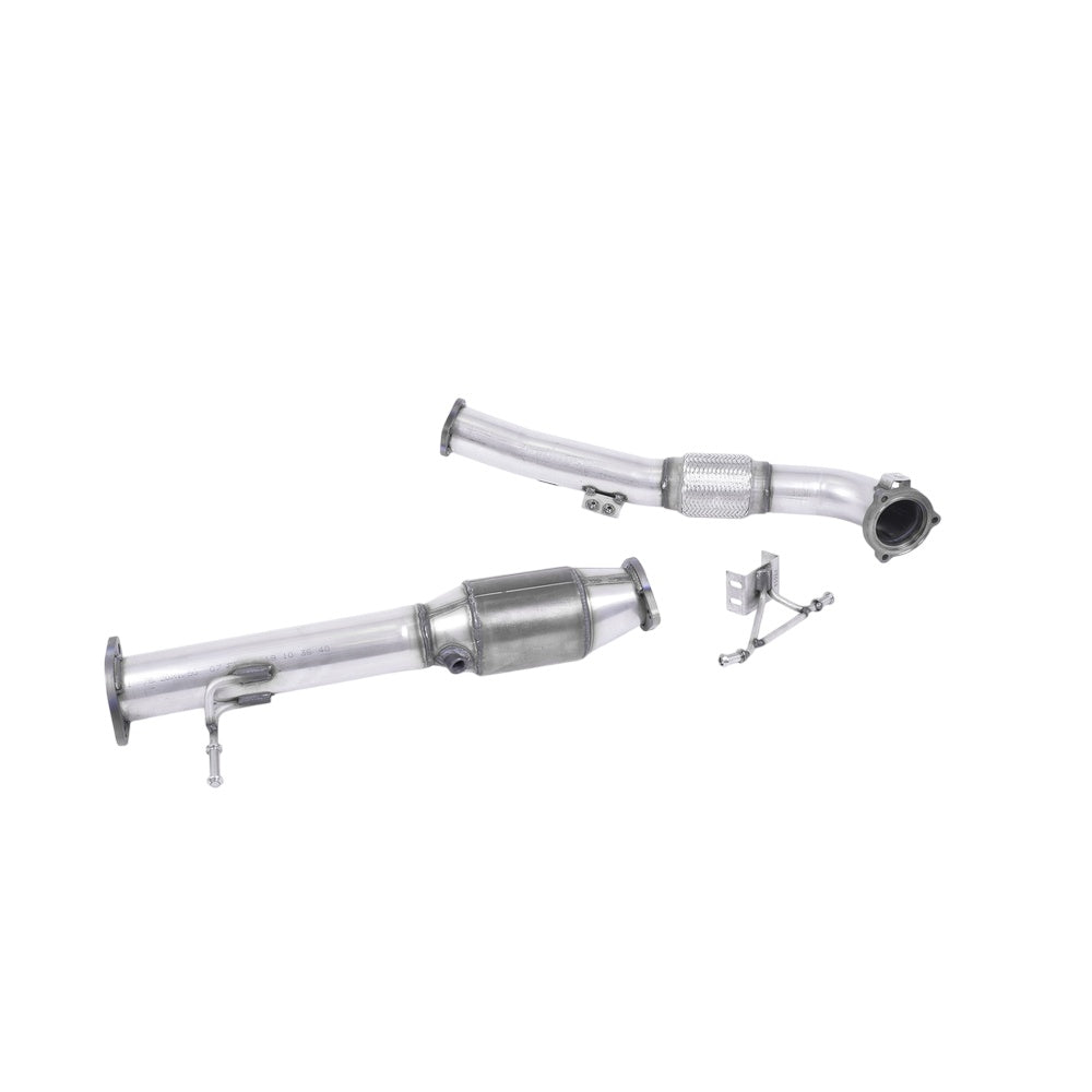 Milltek Ford Focus MK2 RS 2.5T 305PS 2009-2010 Large Bore Downpipe and Hi-Flow Sports Cat Exhaust