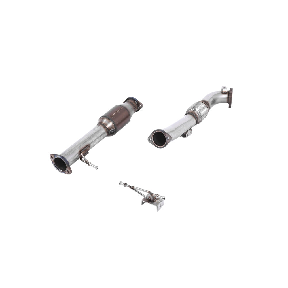 Milltek Ford Focus MK2 RS 2.5T 305PS 2009-2010 Large Bore Downpipe and Hi-Flow Sports Cat Exhaust - Milltek Fitment