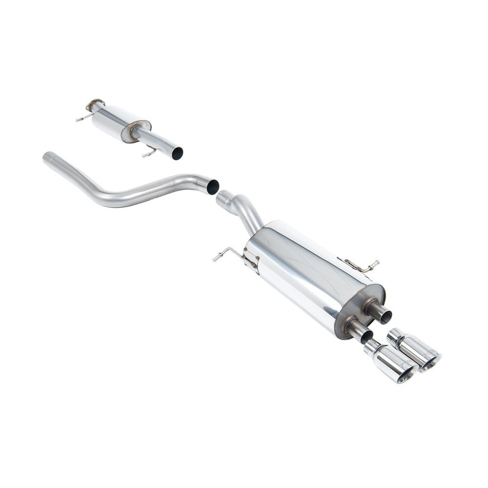 Milltek Ford Fiesta Mk7/Mk7.5 ST 1.6 litre EcoBoost 182PS & ST200 2013-2017 Cat-back Exhaust  - Resonated Polished Tips