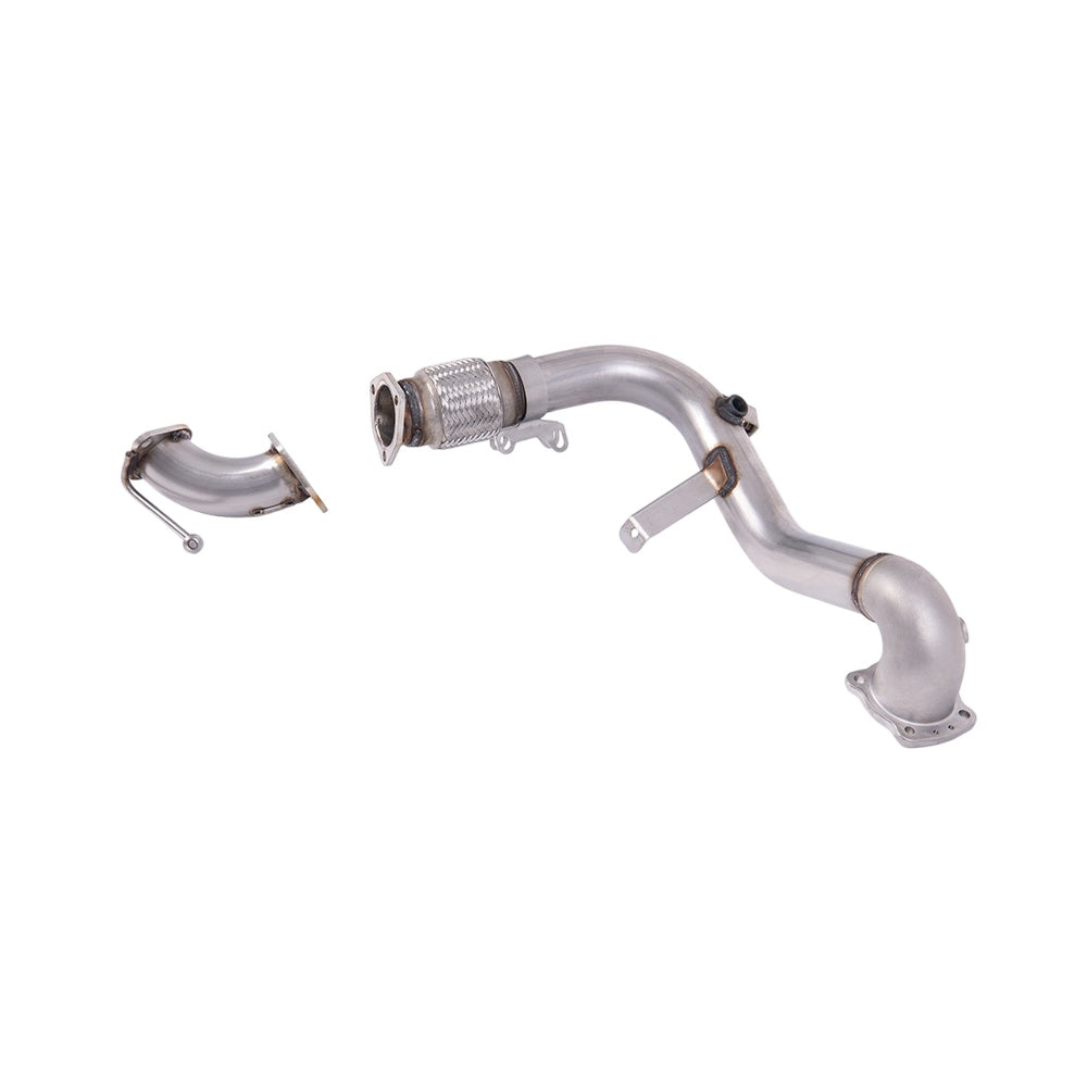 Milltek Ford Fiesta Mk7/Mk7.5 1.0T EcoBoost (100/125/140PS) 2013-2017 Large-bore Downpipe and De-cat Exhaust - OE Fitment