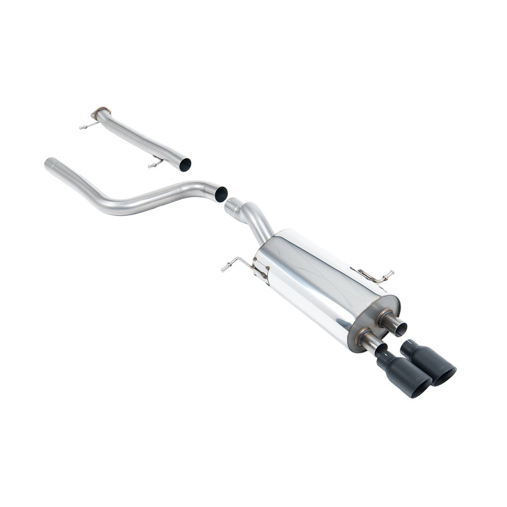 Milltek Ford Fiesta Mk7/Mk7.5 ST 1.6 litre EcoBoost 182PS & ST200 2013-2017 Cat-back Exhaust  - Non Resonated Black Tips