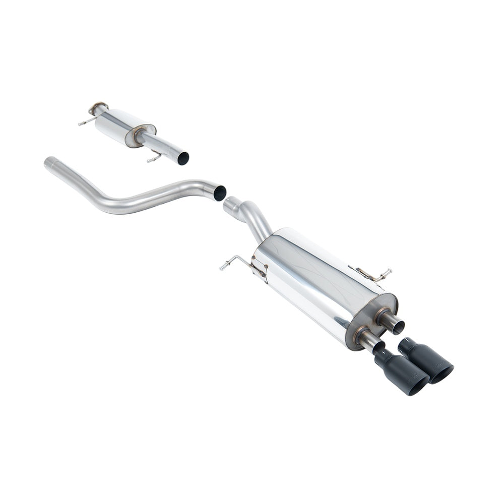Milltek Ford Fiesta Mk7/Mk7.5 ST 1.6 litre EcoBoost 182PS & ST200 2013-2017 Cat-back Exhaust  - Resonated Black Tips