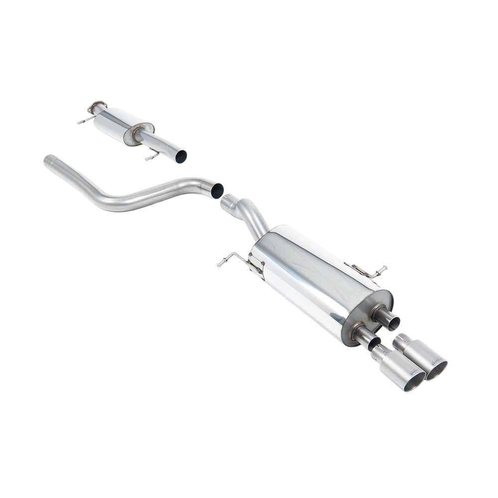 Milltek Ford Fiesta Mk7/Mk7.5 ST 1.6 litre EcoBoost 182PS & ST200 2013-2017 Cat-back Exhaust  - Resonated Titanium Tips