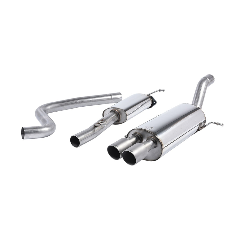 Milltek Ford Fiesta Mk7/Mk7.5 ST 1.6 litre EcoBoost 182PS & ST200 2013-2017 Cat-back Exhaust  - Race System Non Resonated Titanium Tips