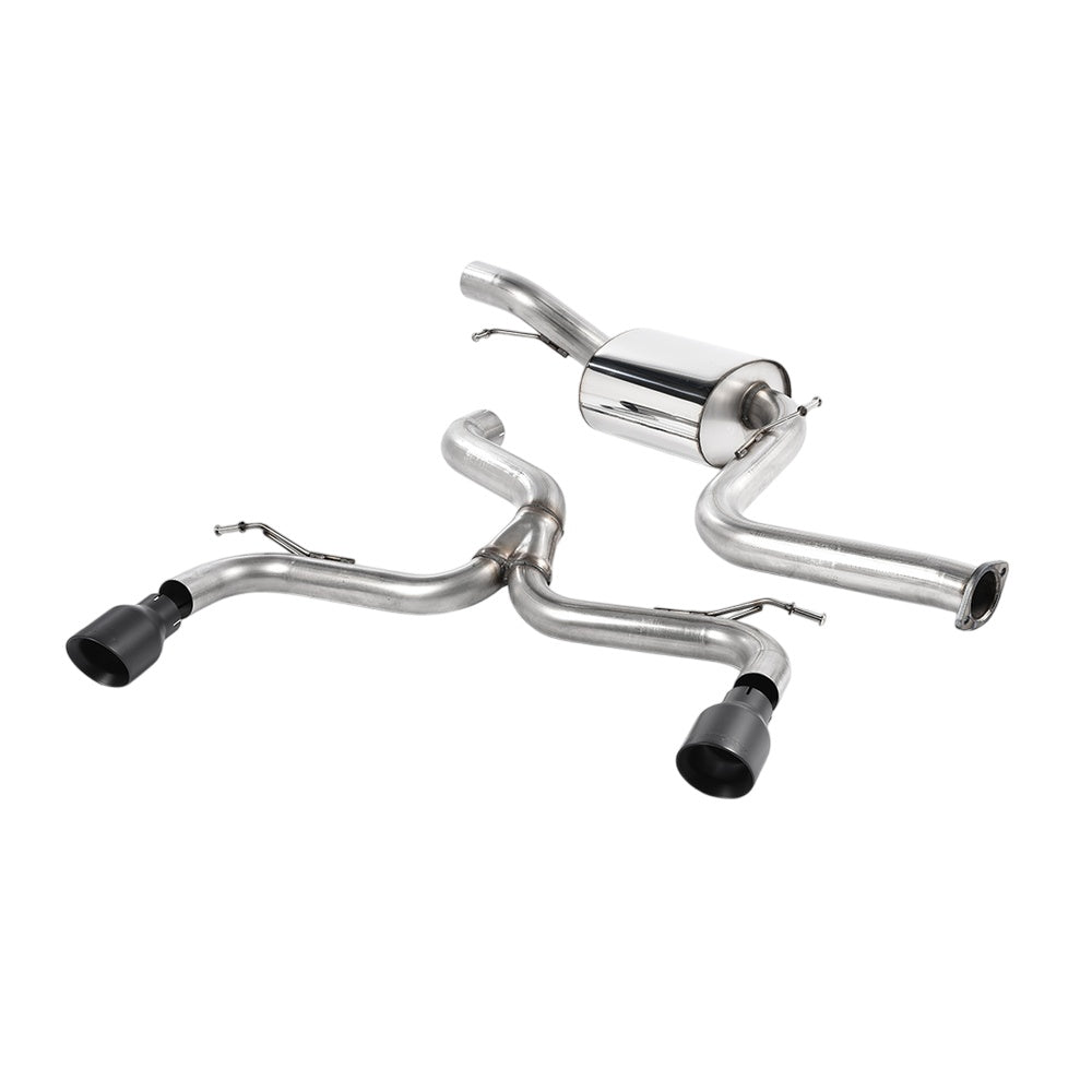 Milltek Ford Focus Mk2 ST 225 2005-2010 Cat-back Exhaust  - Race System Black Tips
