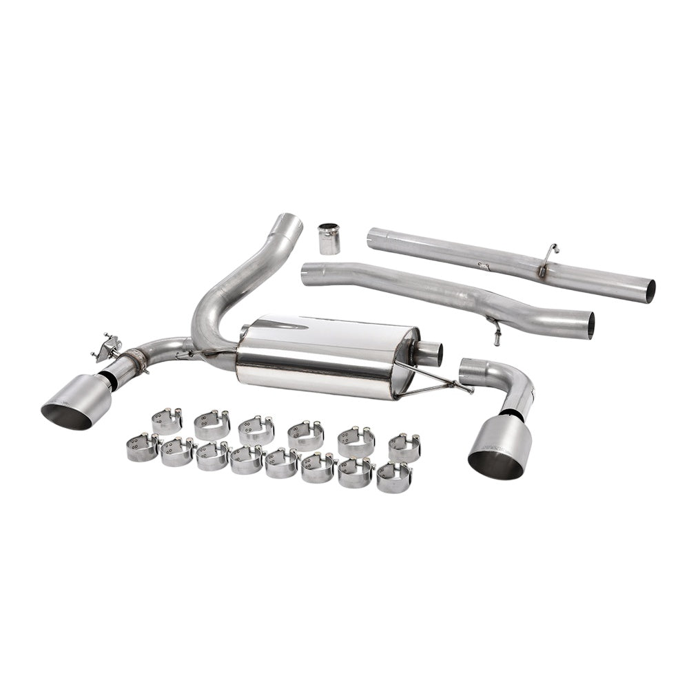 Milltek Ford Focus Mk3 RS 2.3-litre EcoBoost 4wd 5-Door Hatchback 2016-2018 Cat-back Exhaust  - Non Res Titanium Tips