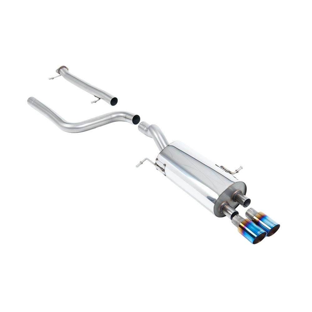 Milltek Ford Fiesta Mk7/Mk7.5 ST 1.6 litre EcoBoost 182PS & ST200 2013-2017 Cat-back Exhaust  - Non Resonated Burnt Titanium Tips