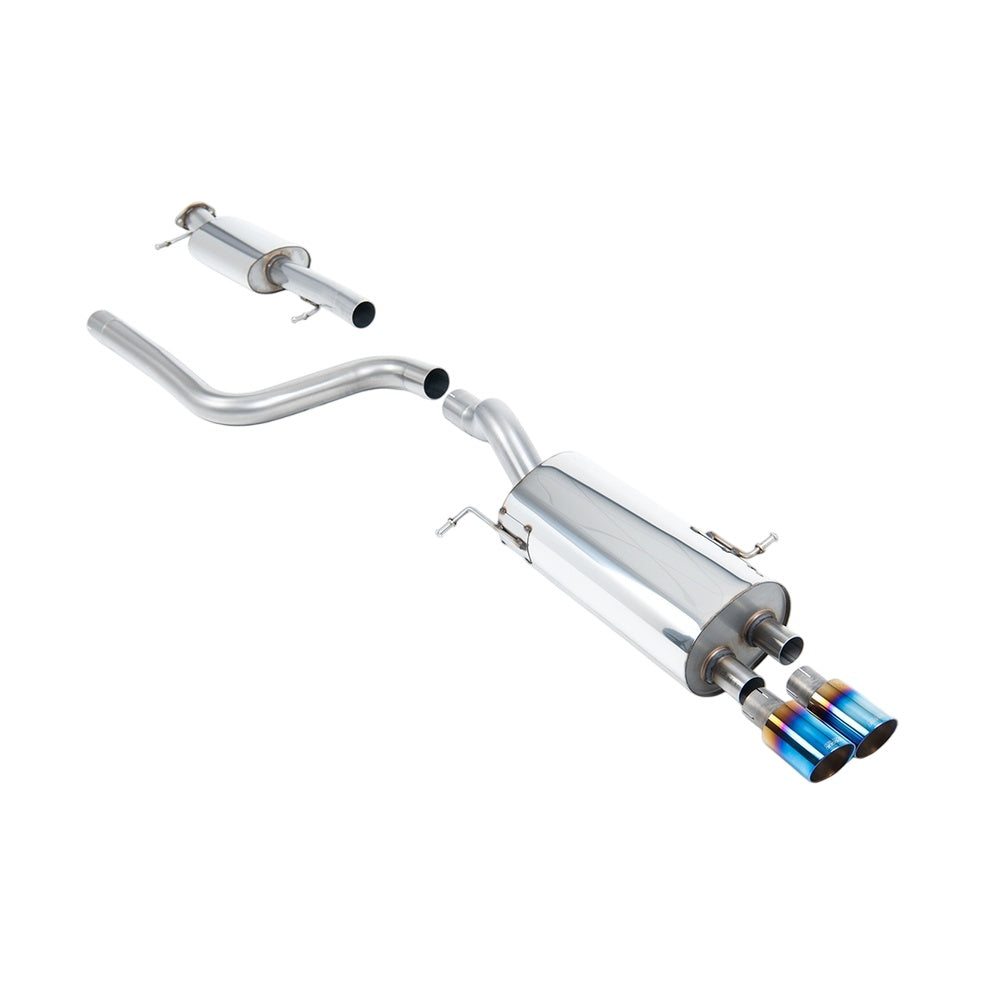 Milltek Ford Fiesta Mk7/Mk7.5 ST 1.6 litre EcoBoost 182PS & ST200 2013-2017 Cat-back Exhaust  - Resonated Burnt Titanium Tips