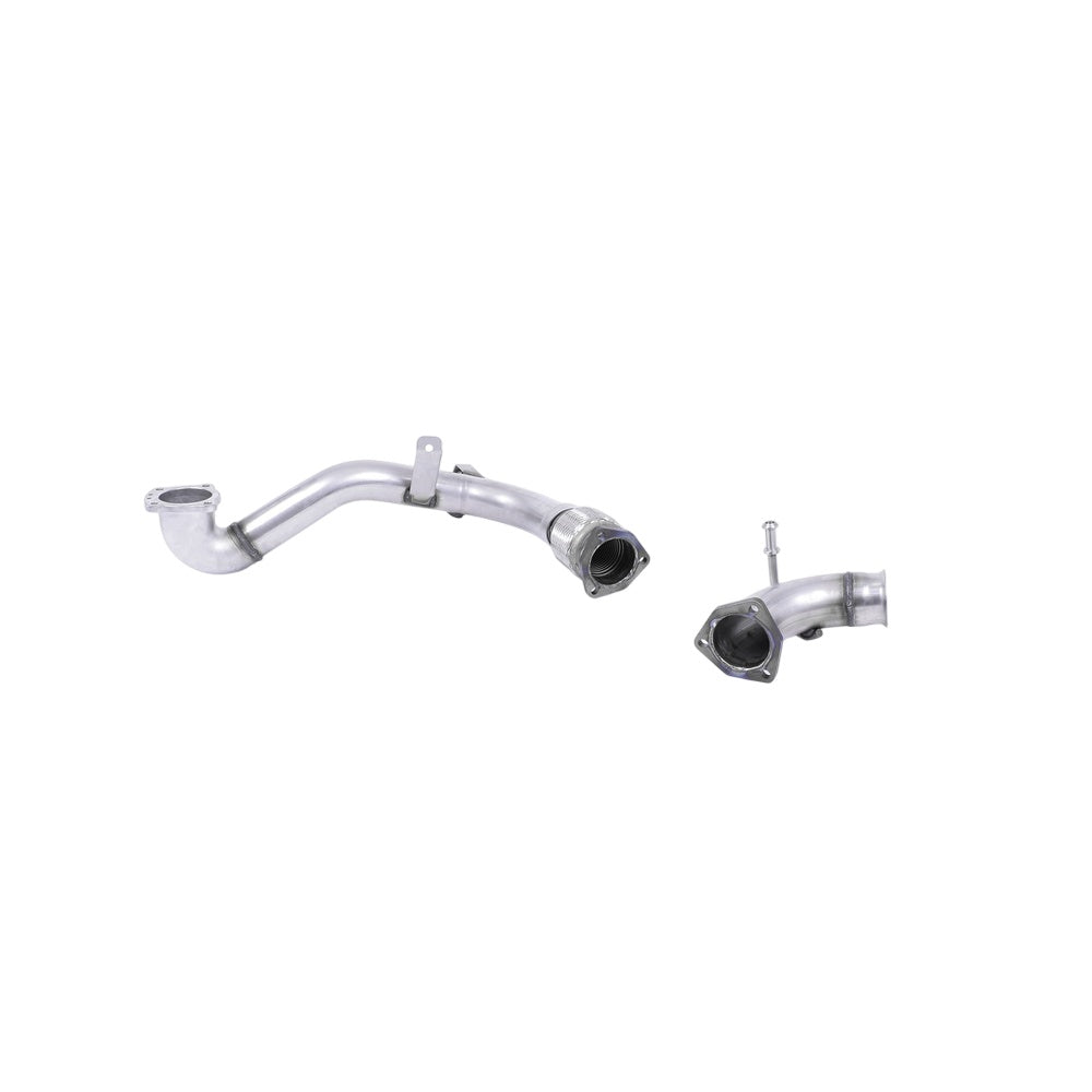 Milltek Ford Fiesta Mk8 1.0T EcoBoost ST-Line 3 & 5 Door (Non-OPF/GPF Models Only) 2017-2019 Large-bore Downpipe and De-cat Exhaust - Milltek Fitment