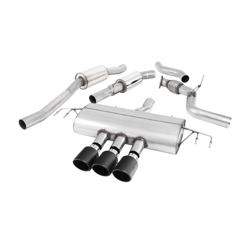 Milltek Honda Civic FK7 1.5T Si 5 Door Hatch (Non-OPF/GPF Models Only) Cat-back Exhaust  - Resonated - Carbon Tips