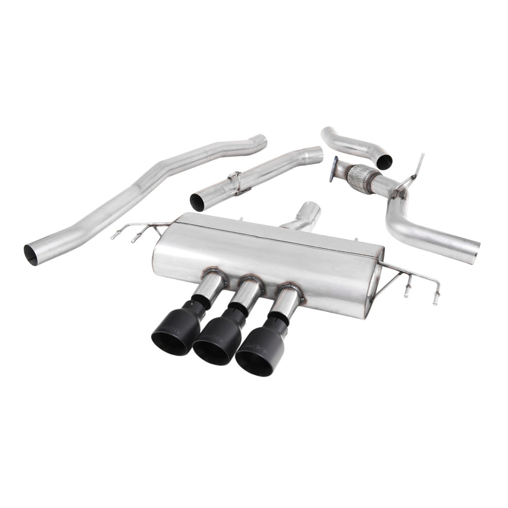 Milltek Honda Civic FK7 1.5T Si 5 Door Hatch (Non-OPF/GPF Models Only) Cat-back Exhaust  - Non Resonated - Cerakote BlackTips
