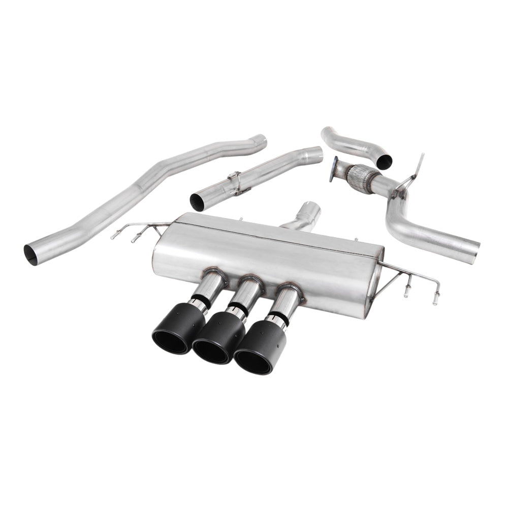 Milltek Honda Civic FK7 1.5T Si 5 Door Hatch (Non-OPF/GPF Models Only) Cat-back Exhaust  - Non Resonated - Carbon Tips