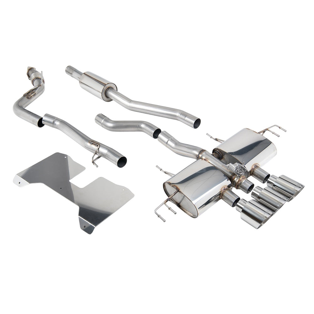 Milltek Honda Civic Type R FL5 2.0 i-VTEC 2022+ Cat-back Exhaust  - Road+ Part Resonated / GT-115 Polished Tips