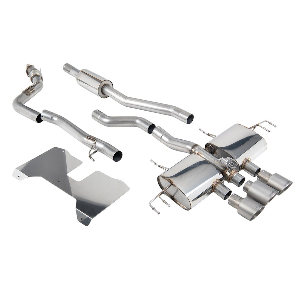 Milltek Honda Civic Type R FL5 2.0 i-VTEC 2022+ Cat-back Exhaust  - Road+ Part Resonated / GT-115 Polished Tips