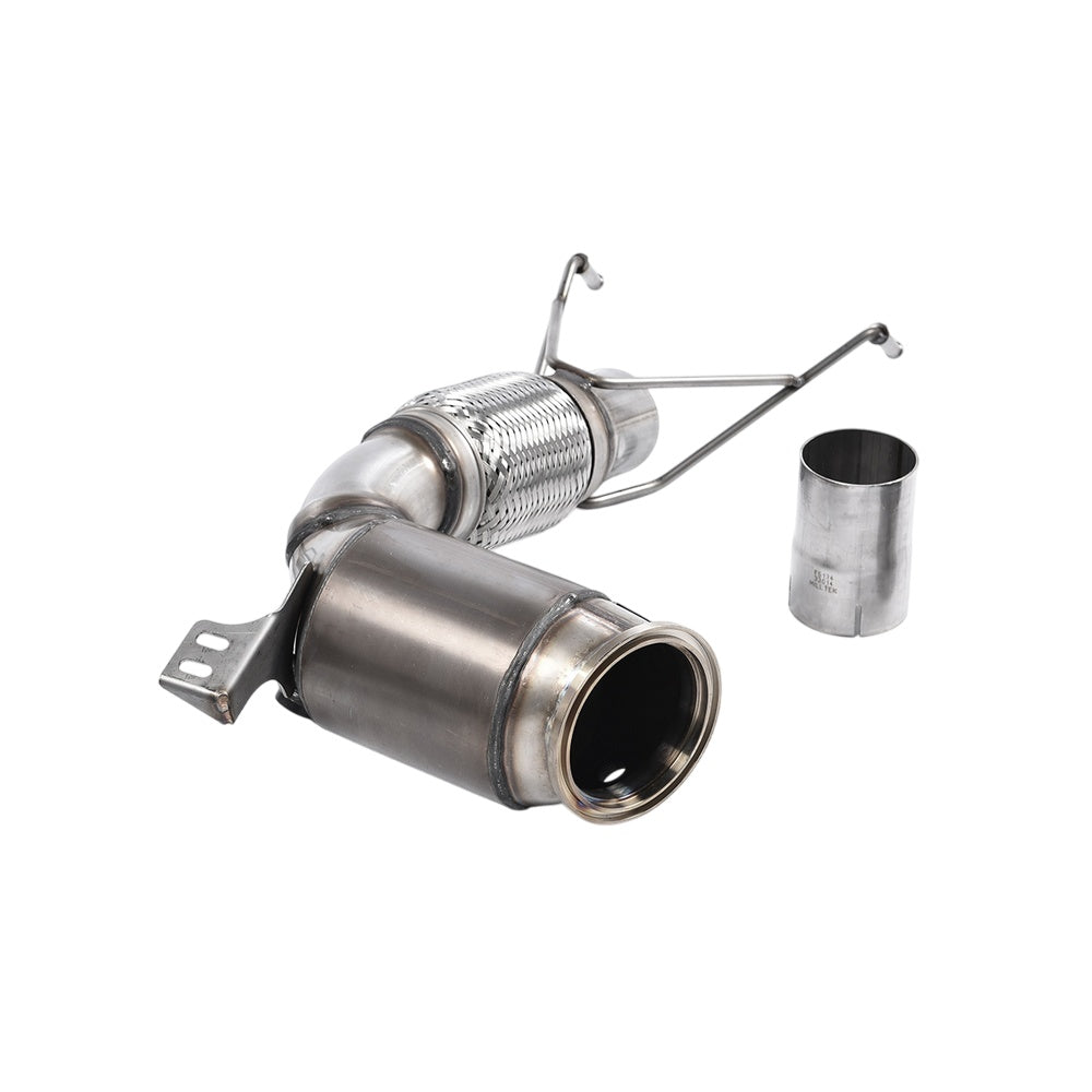 Milltek New Mini Mk3 (F56) Mini Cooper S 2.0 Turbo (UK and European models - Pre-LCI) 2014-2018 Large Bore Downpipe and Hi-Flow Sports Cat Exhaust - Fits Milltek System
