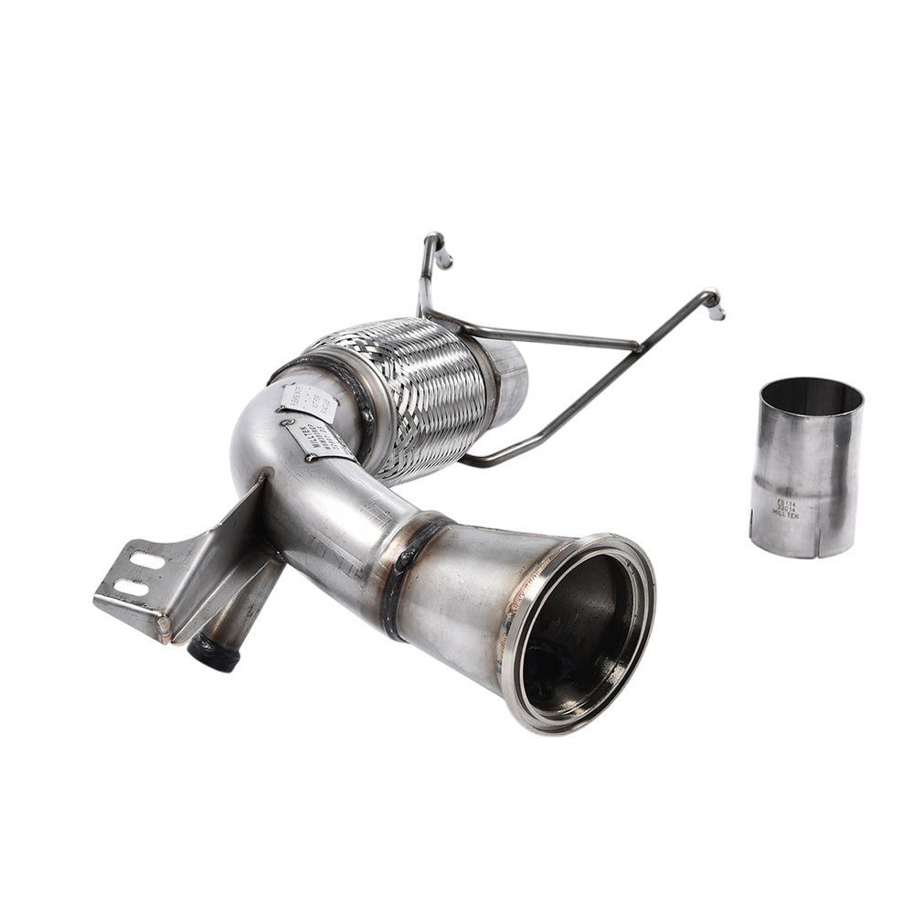 Milltek New Mini Mk3 (F56) Mini Cooper S 2.0 Turbo (UK and European models & Pre-LCI Only) 2014-2018 Large-bore Downpipe and De-cat Exhaust - Fits OE System