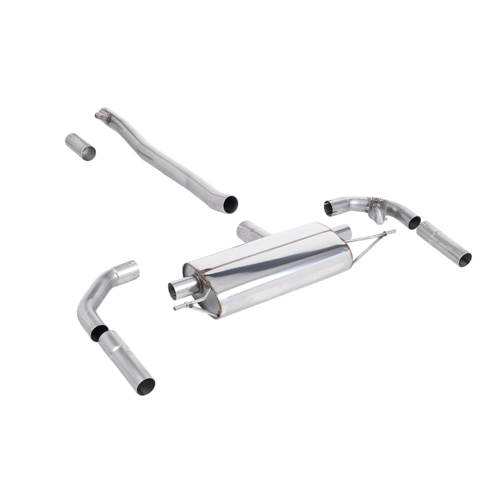 Milltek Mercedes CLA-Class CLA35 AMG 2.0 Turbo Coupe & Shooting Brake (OPF/GPF Models) 2019-2023 Cat-back Exhaust - Valved
