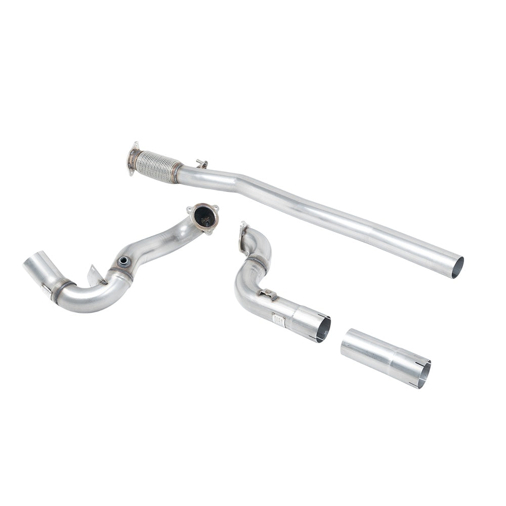 Milltek Mercedes A-Class A35 AMG 2.0 Turbo (Hatch Only OPF/GPF Models) 2019-2024 Large-bore Downpipe and De-cat Exhaust  - Milltek Fitment