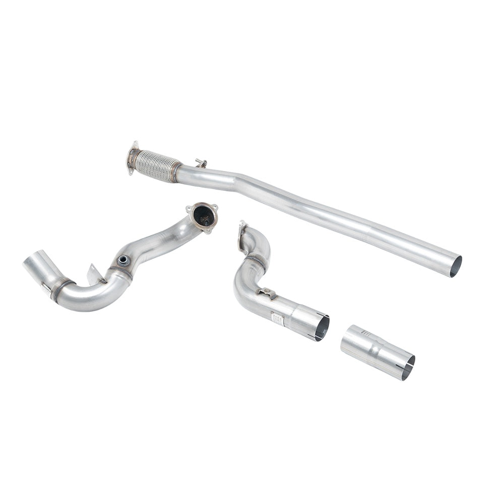 Milltek Mercedes A-Class A35 AMG 2.0 Turbo (Hatch Only OPF/GPF Models) 2019-2024 Large-bore Downpipe and De-cat Exhaust  - OE Fitment