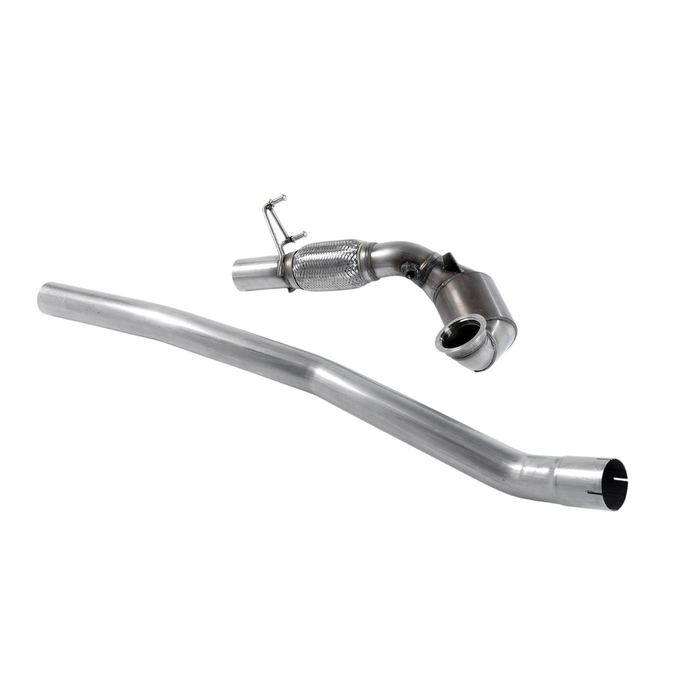 Milltek Skoda Octavia vRS 2.0 TSI 245PS Hatch & Estate (manual and DSG-autoÂ‚ Non-OPF/GPF & Post Facelift) 2018-2019 Large Bore Downpipe and Hi-Flow Sports Cat Exhaust