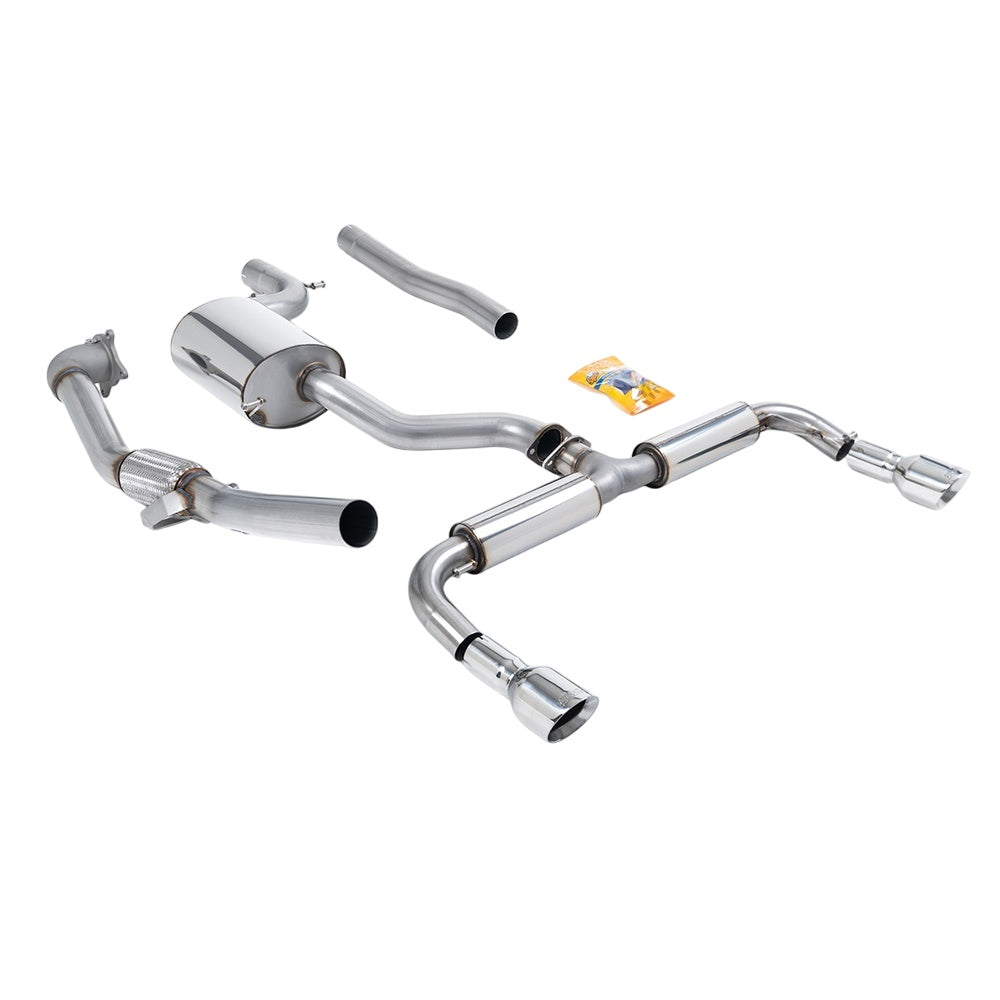 Milltek Volkswagen Golf Mk6 GTi 2.0 TSI 210PS 2009-2013 Turbo-back excluding Hi-Flow Sports Cat Exhaust