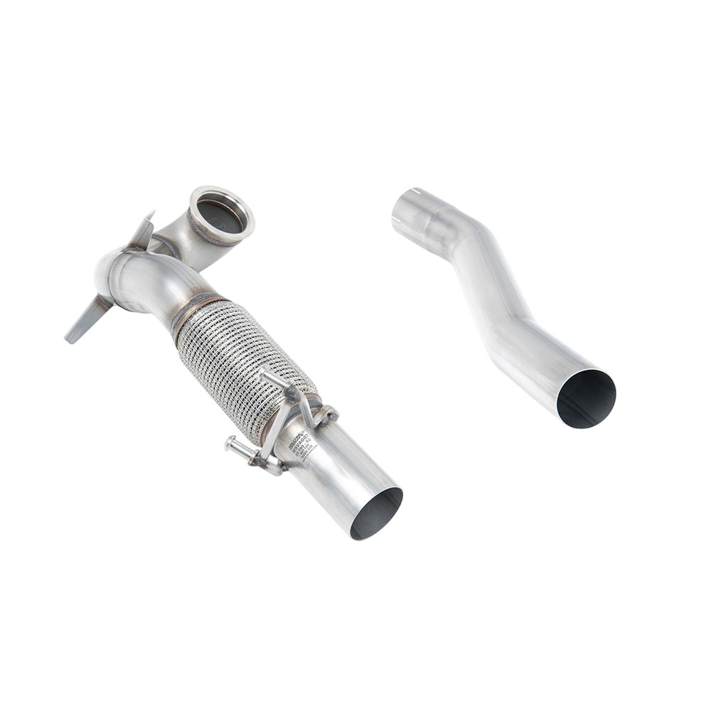 Milltek Volkswagen Jetta Mk7 (MQB) GLi 2.0T 2019-2023 Large-bore Downpipe and De-cat Exhaust - Fits with Milltek System
