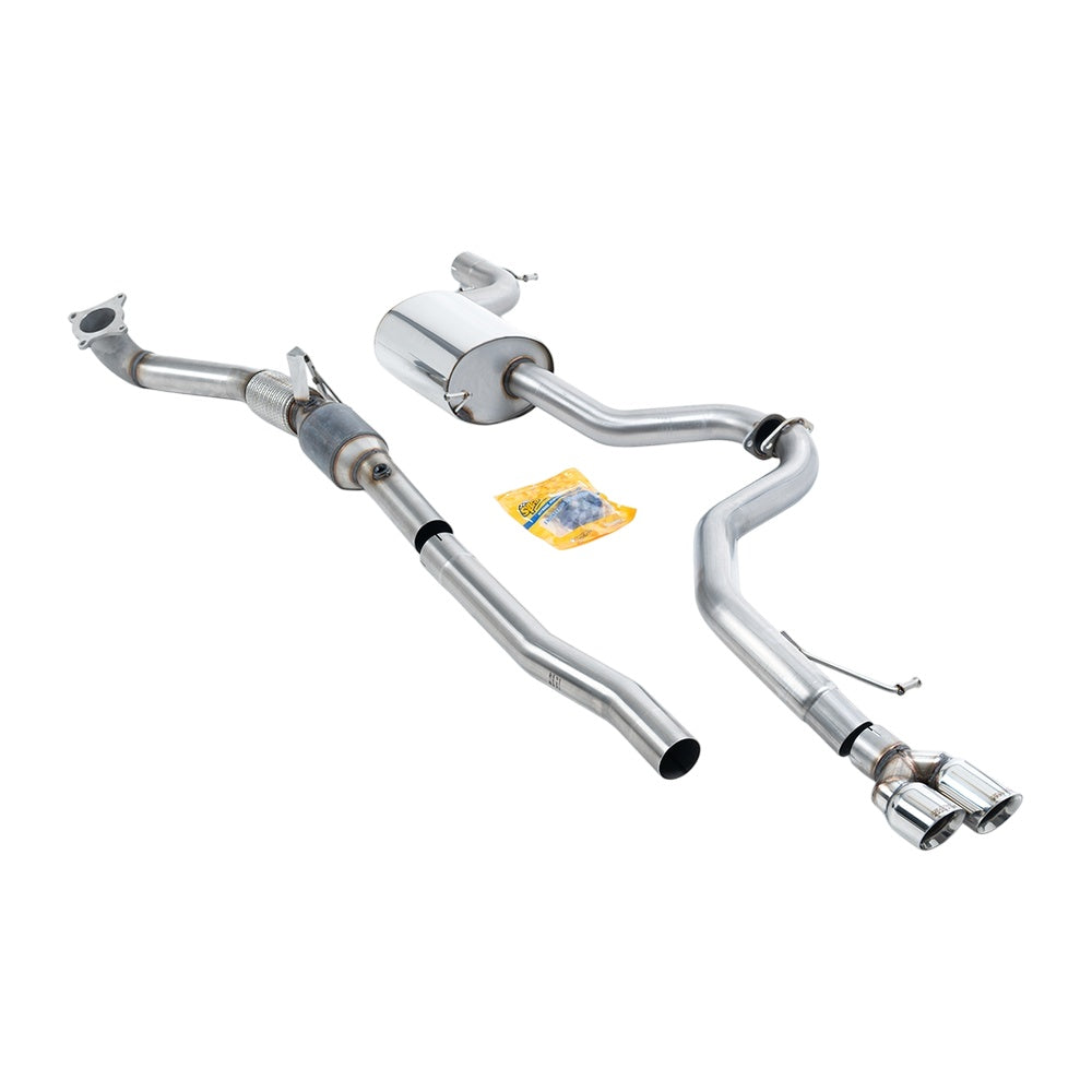 Milltek Volkswagen Jetta Mk6 GLI 2.0 TSI 2011-2014 Turbo-back including Hi-Flow Sports Cat Exhaust - Polished Tips - SSXVW291