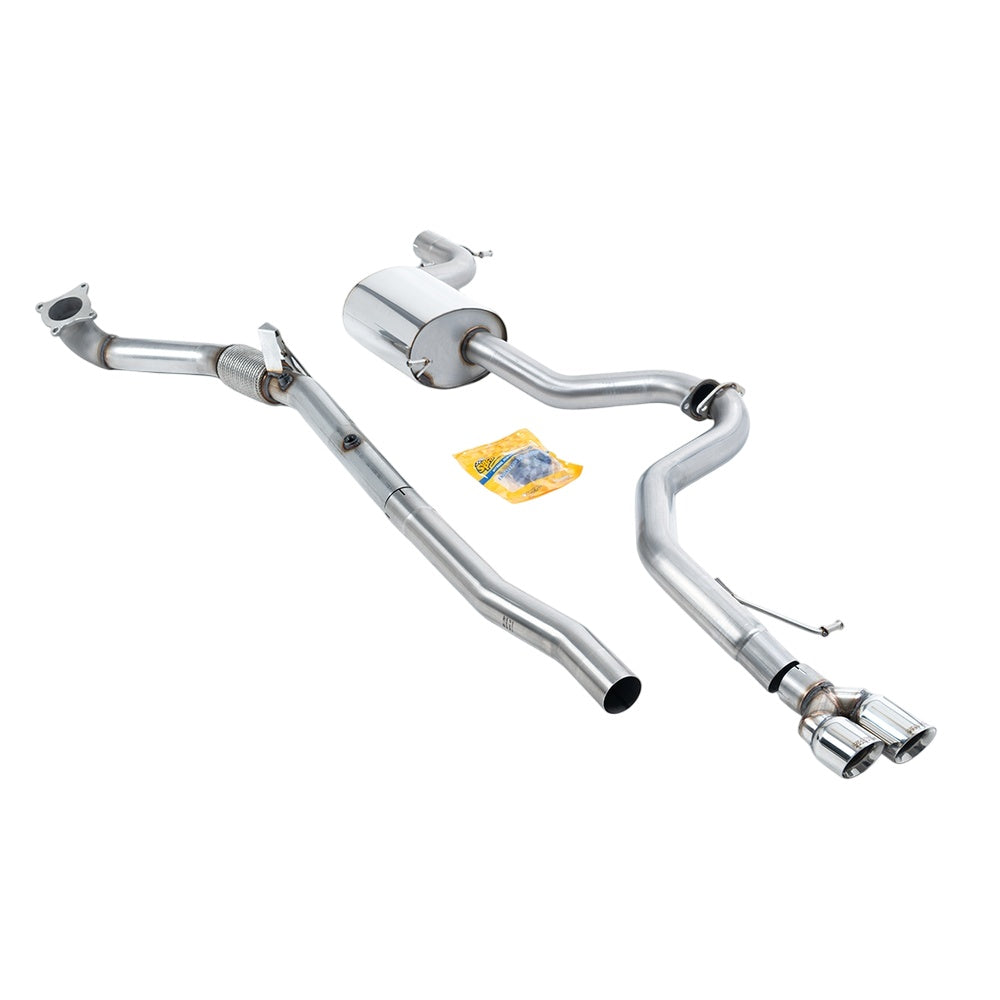 Milltek Volkswagen Jetta Mk6 GLI 2.0 TSI 2011-2014 Turbo-back excluding Hi-Flow Sports Cat Exhaust - Polished Tips