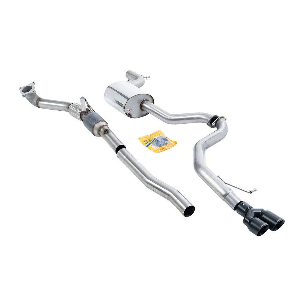 Milltek Volkswagen Jetta Mk6 GLI 2.0 TSI 2011-2014 Turbo-back including Hi-Flow Sports Cat Exhaust - Cerakote Black - SSXVW318
