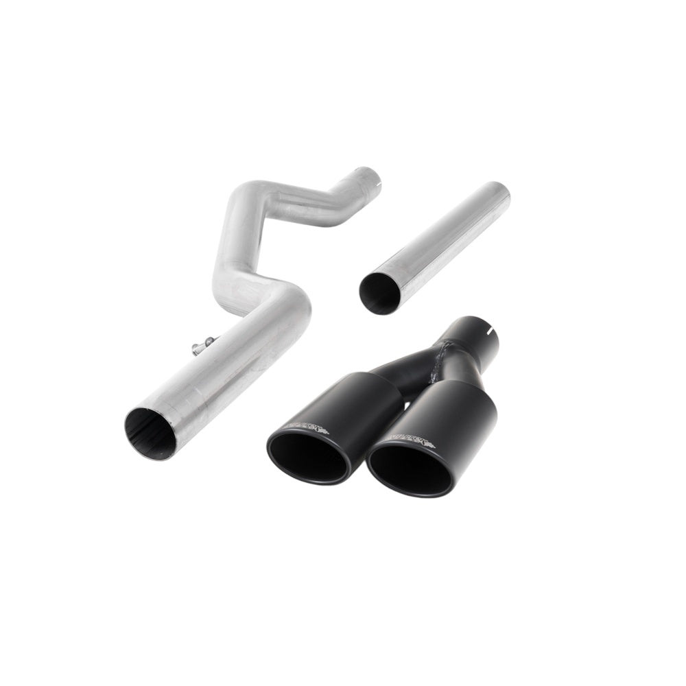 Milltek Volkswagen Amarok 3.0 V6 TDI (204 & 224PS) 2017-2023 Cat-back Exhaust - Cerakote Black Oval Tips