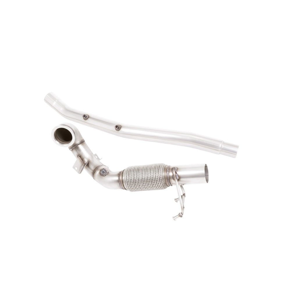 Milltek Volkswagen T-Roc R 2.0TSI 300ps (with OPF/GPF) 2019-2023 Large-bore Downpipe and De-cat Exhaust - Fits with OE System