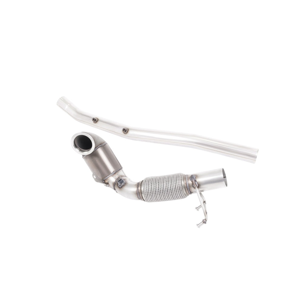 Milltek Volkswagen T-Roc R 2.0TSI 300ps (with OPF/GPF) 2019-2023 Large Bore Downpipe and Hi-Flow Sports Cat Exhaust - Race Cat - Fits with Milltek System