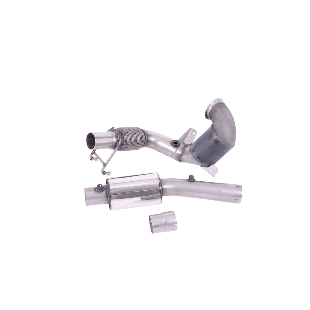 Milltek Volkswagen Polo GTI 2.0 TSI (AW 5 Door) - GPF/OPF Models Only 2019-2021 Hi-Flow Sports Cat and Downpipe Exhaust - Non-Resonated Fits with OE System - SSXVW552