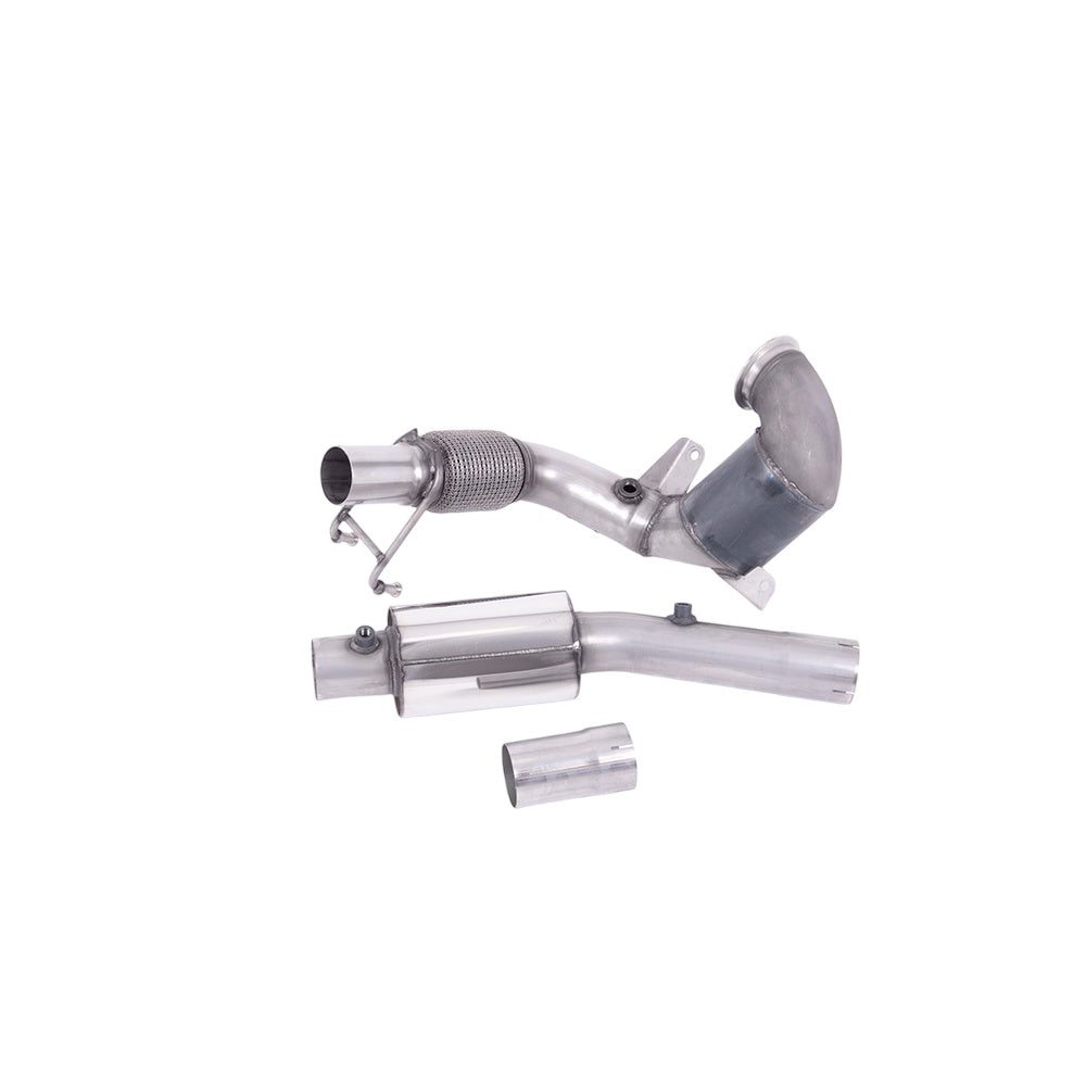 Milltek Volkswagen Polo GTI 2.0 TSI (AW 5 Door) - GPF/OPF Models Only 2019-2021 Hi-Flow Sports Cat and Downpipe Exhaust - Non-Resonated Fits with Milltek System - SSXVW553
