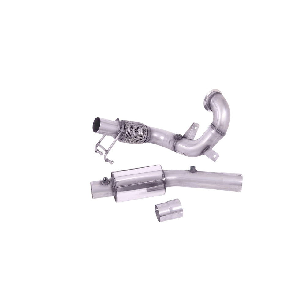 Milltek Volkswagen Polo GTI 2.0 TSI (AW 5 Door) - GPF/OPF Models Only 2019-2021 Large-bore Downpipe and De-cat Exhaust - Resonated Fits with OE System - SSXVW555