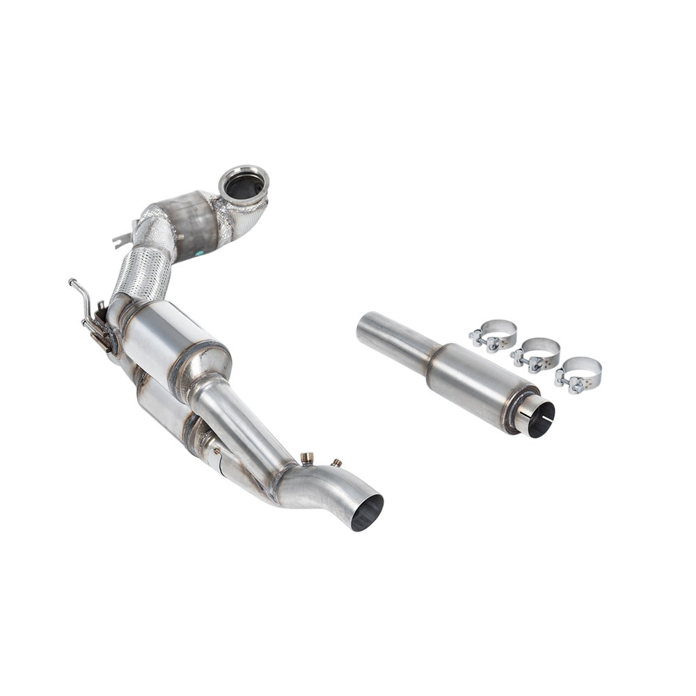 Milltek Sport Golf Mk8 R 2.0 TSI 320PS HJS ECE Downpipe with High FlowÂ CatÂ &Â OPF's