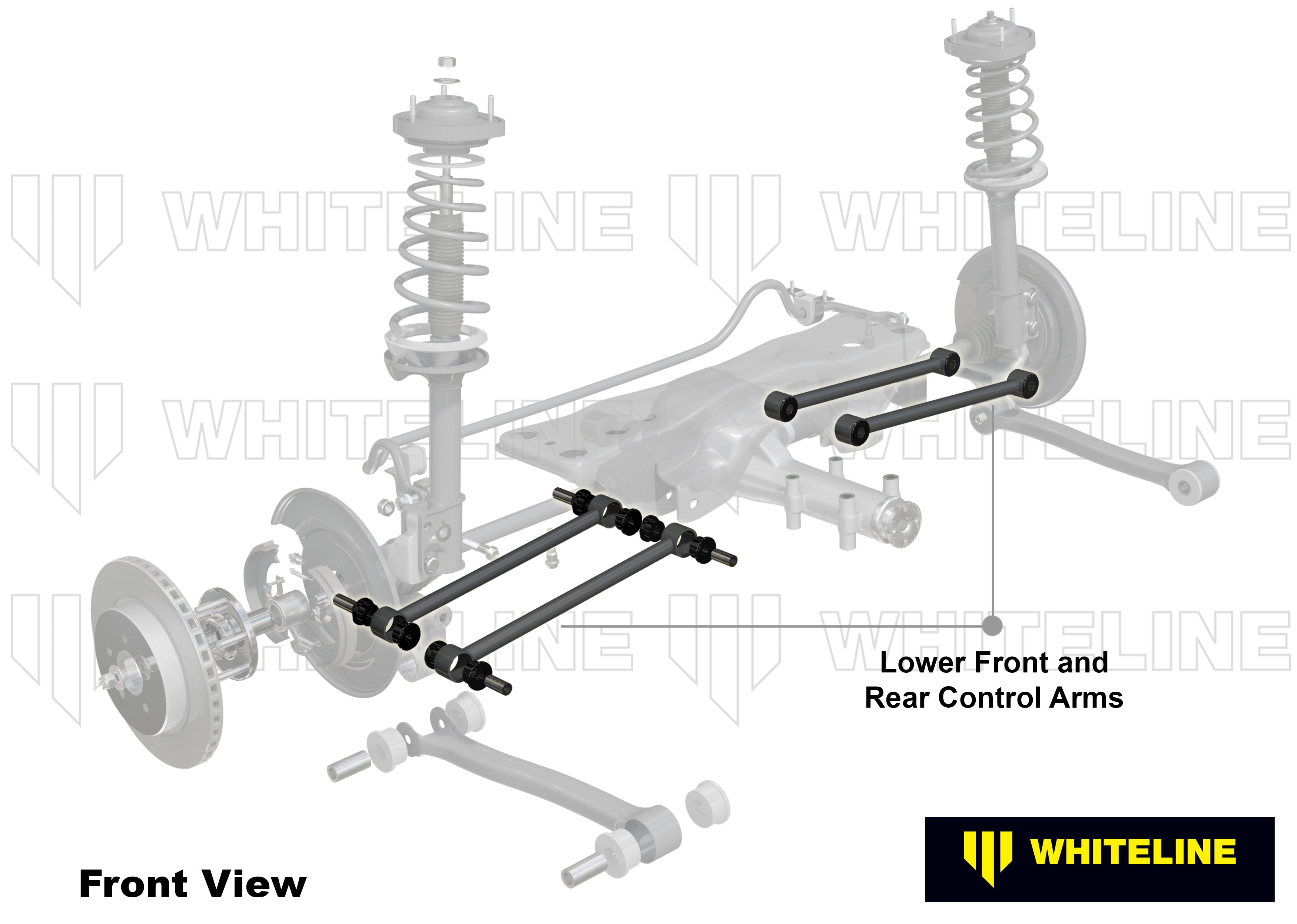 Whiteline Control Arm Lower Front and Rear - Arm Bushing Service Kit - W0595 - image 4