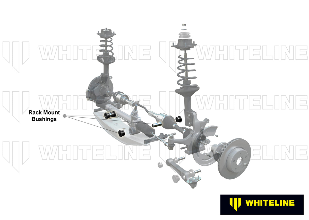 Whiteline Steering Rack and Pinion - Mount Bushing Kit - Holden Barina / Holden Combo / Opel Corsa / Opel Tigra - W12593 - image 2