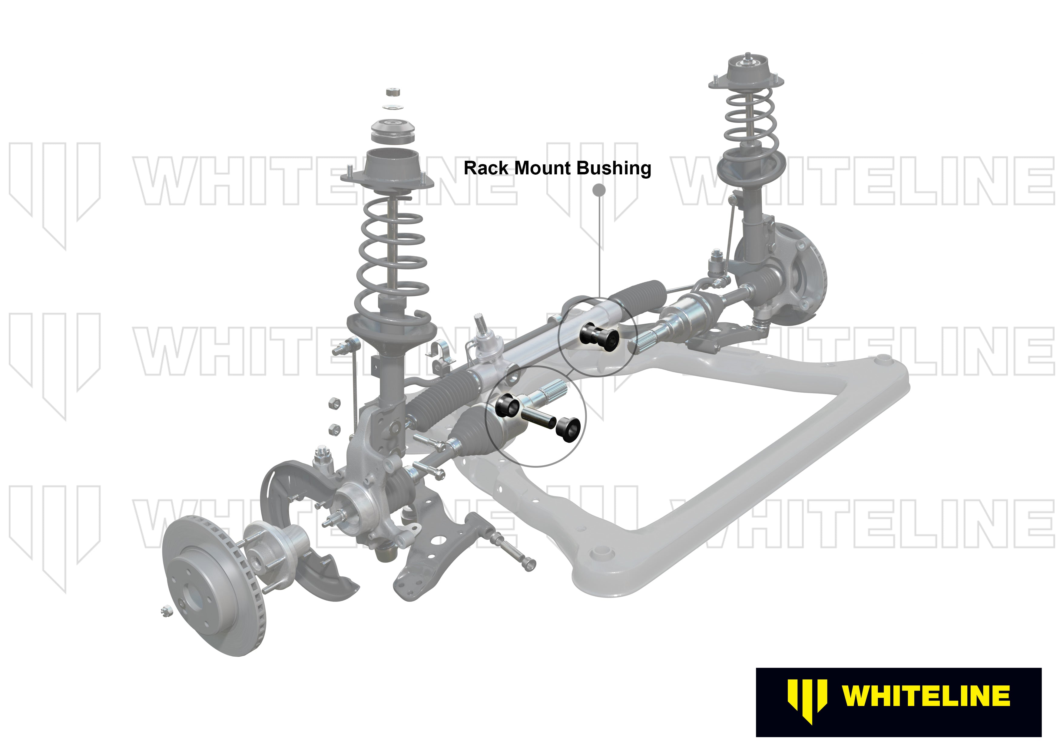 Whiteline Steering Rack and Pinion - Mount Bushing Kit - Toyota Avensis Verso M2 - W13380 - image 4
