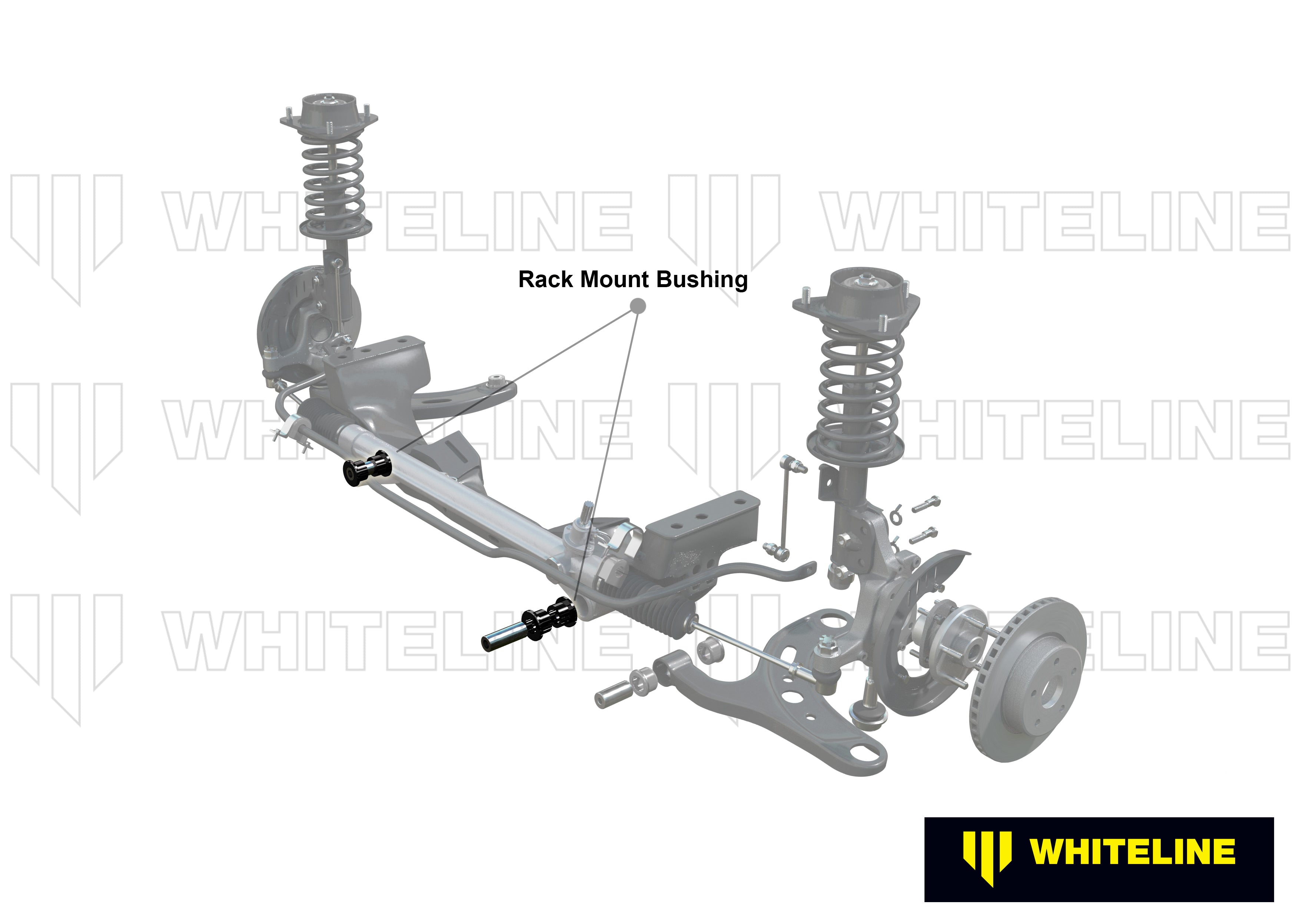 Whiteline Steering Rack and Pinion - Mount Bushing Kit - Honda Civic / Integra - W13403 - image 4