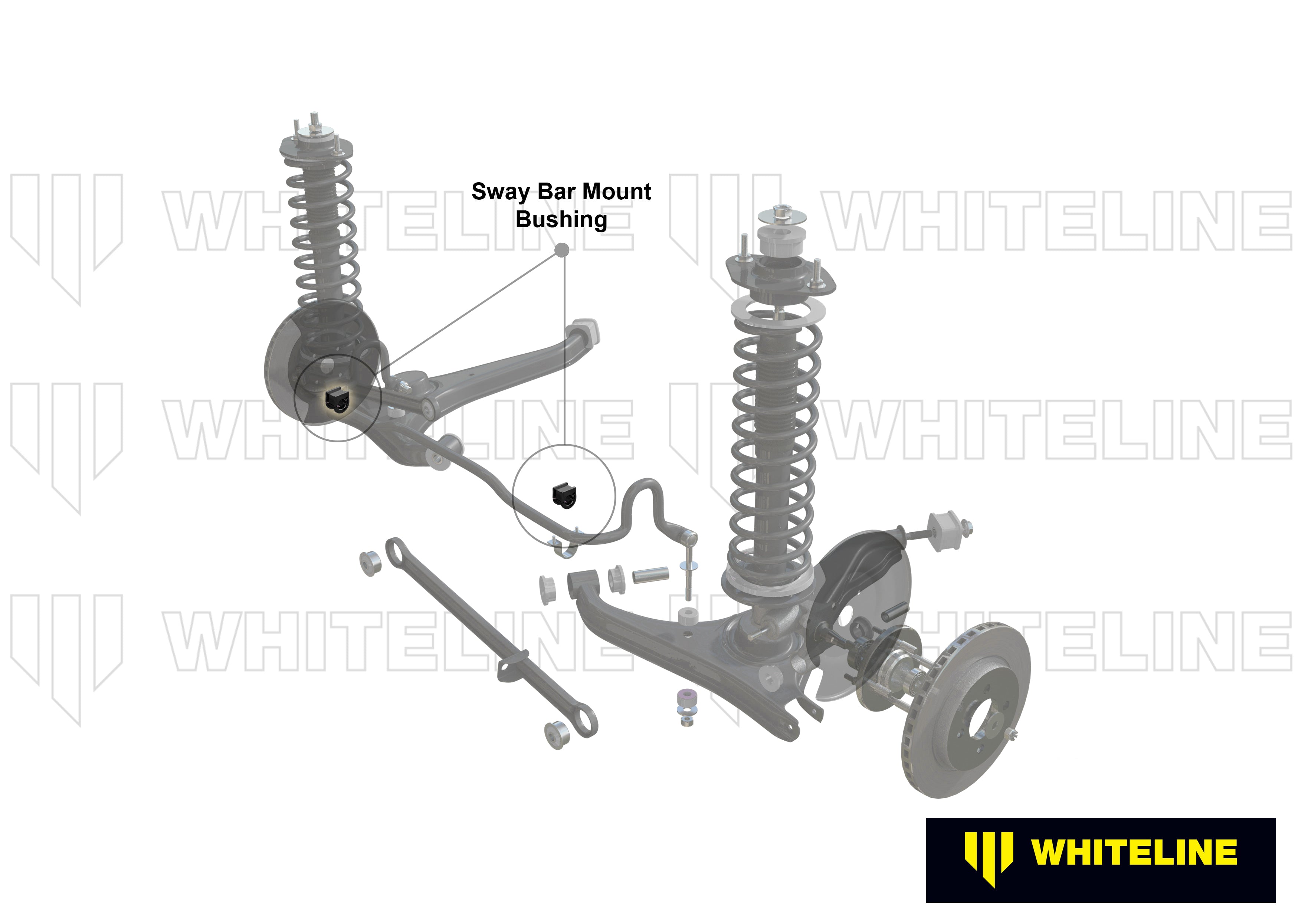 Whiteline Sway Bar Mount - Bushing Kit 14mm - BMW 3 / 5 / Z1 / Z4 - W22807 - image 4
