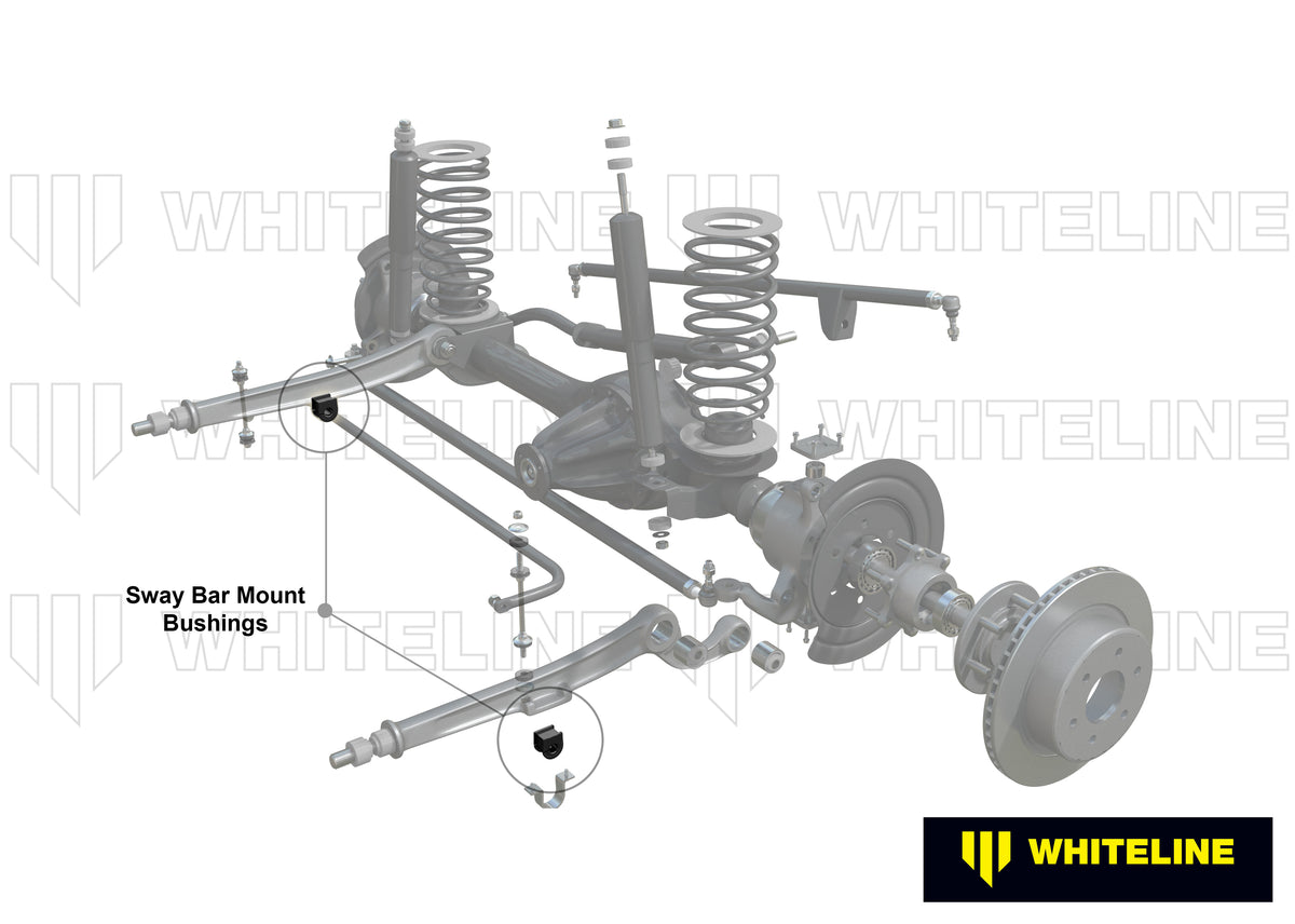 Whiteline Sway Bar Mount - Bushing Kit 31mm - Toyota Land Cruiser - W23411G - image 4