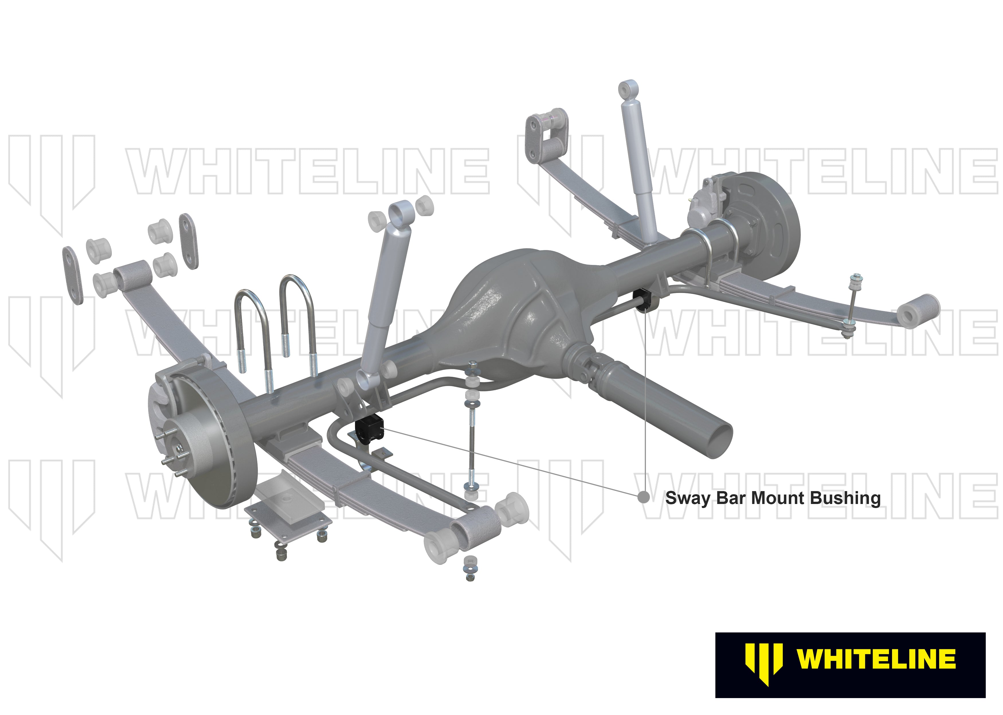 Whiteline Sway Bar Mount - Bushing Kit 24mm - Ford Maverick / Nissan Patrol - W23429 - image 4