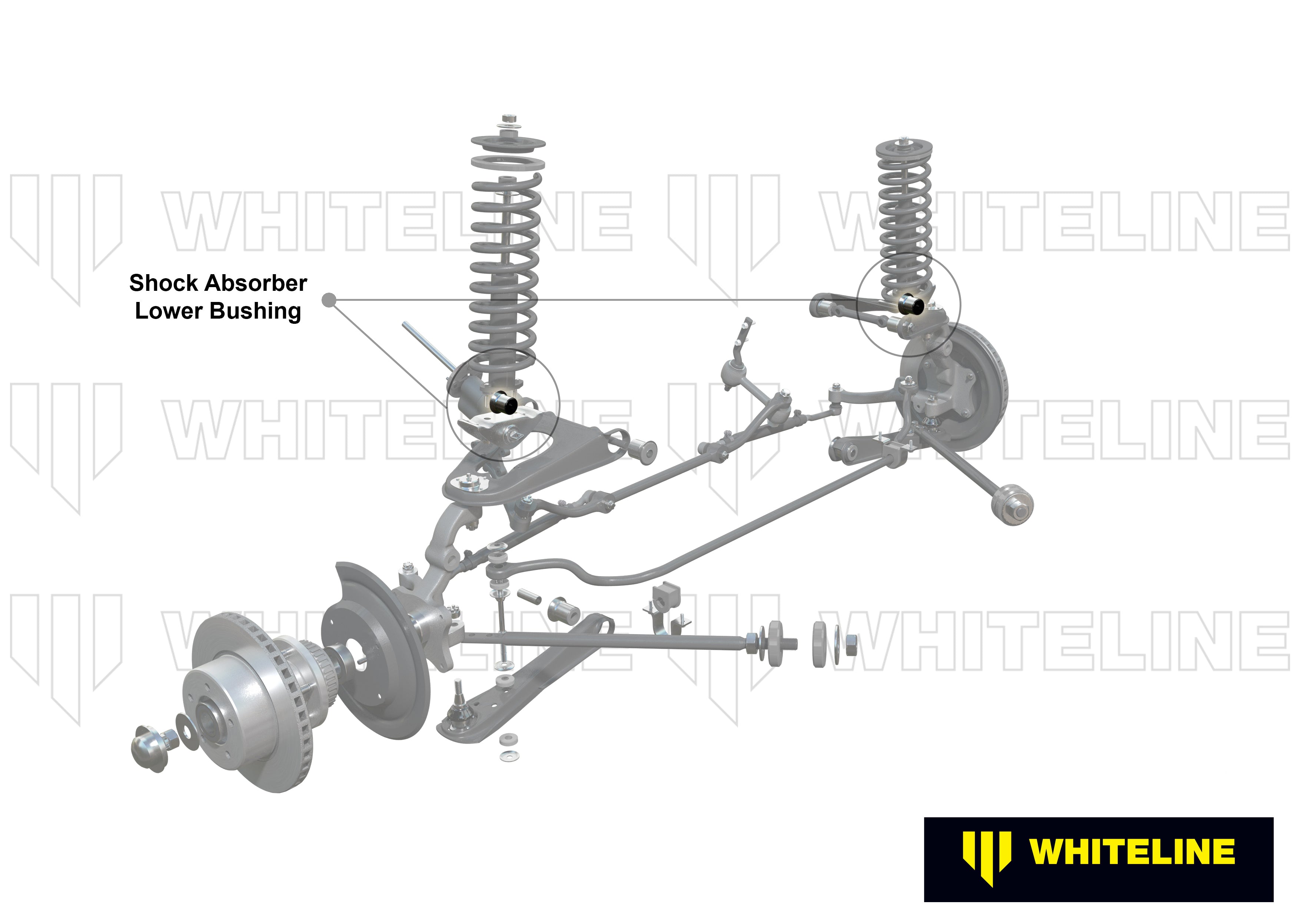 Whiteline Shock Absorber - Lower Bushing Kit - W31409 - W31409 - image 4