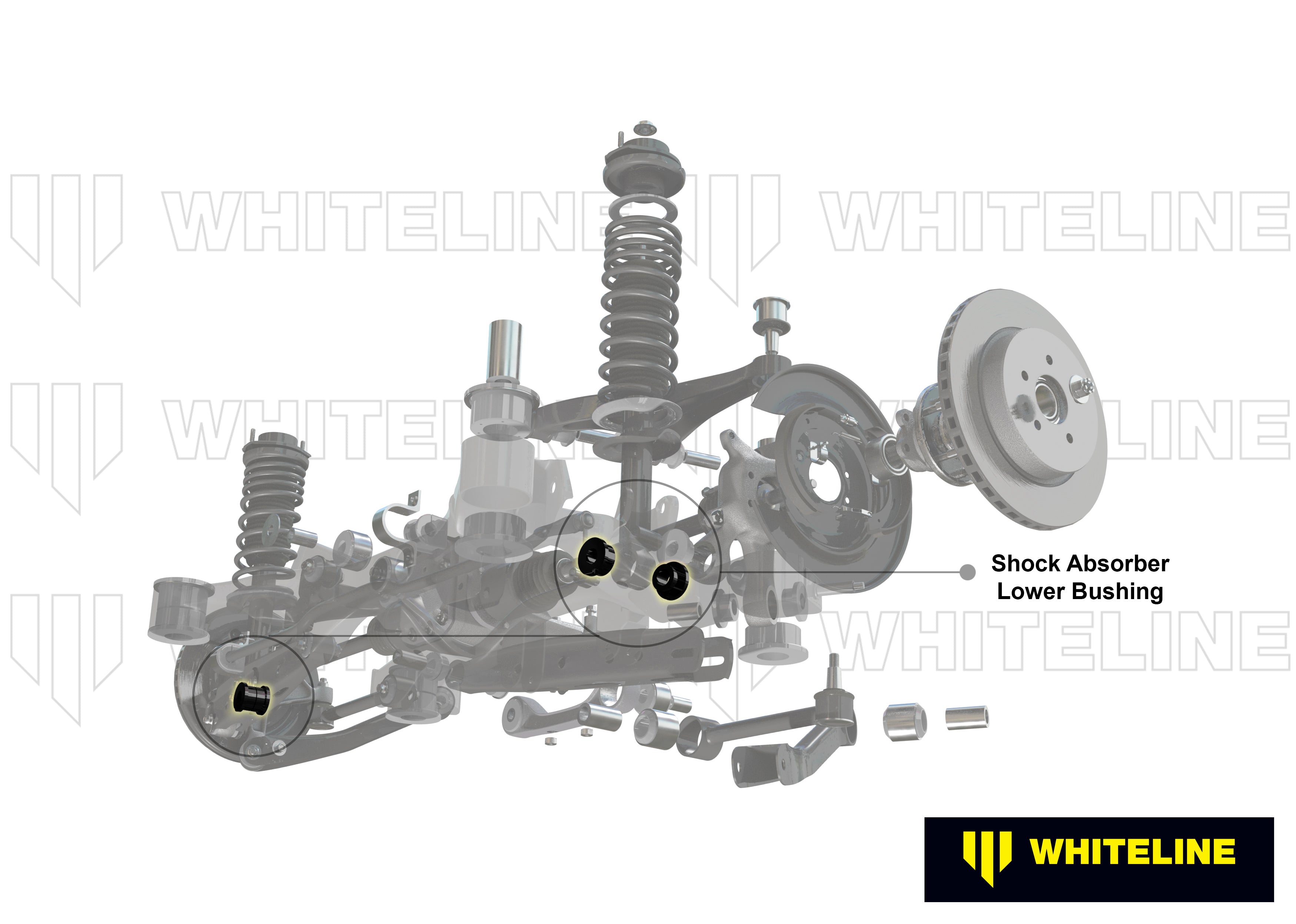 Whiteline Shock Absorber - To Control Arm Bushing Kit - Mitsubishi Lancer - W32958 - W32958 - image 4